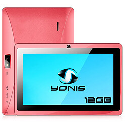 Yonis Tablette 7 pouces - Rose Tablette tactile - Écran 7 pouces - Android 6.0 - RAM 512 Mo - Mémoire 8 Go