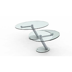 Inside 75 Table à manger extensible - Transparent