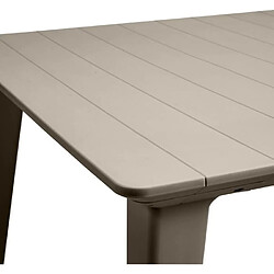 Acheter Allibert Table de jardin rectangulaire - Cappuccino