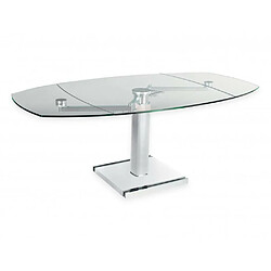 Inside 75 Table à manger ovale - Blanc