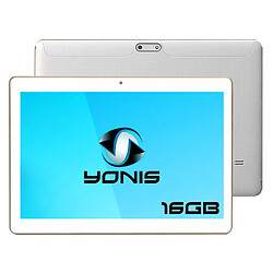 Yonis 10.1" 4G Tablet - Blanc Tablette 10,1" 4G Android - IPS HD 1280x800 - Quad Core 1,5 GHz - Wi-Fi - Bluetooth 4.0 - GPS - Dual SIM - Micro SD - Jack 3,5 mm