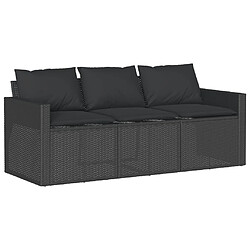 Acheter vidaXL Ensemble à manger de jardin coussins 2pcs - Noir