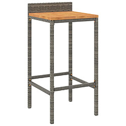Acheter VidaXL Ensemble de Bar Jardin - 11 Pièces Gris