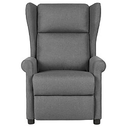 vidaXL Fauteuil inclinable Noir Tissu