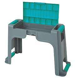 Avis Tabouret de jardinage 3 en 1 - Gris turquoise