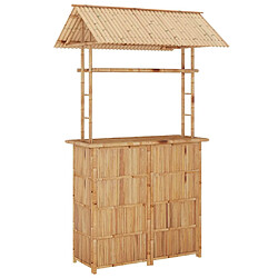 Avis vidaXL Mobilier de bar 3 pcs Bambou