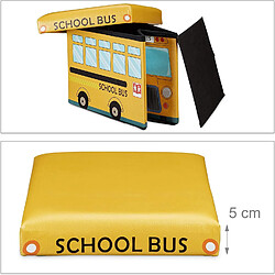 Helloshop26 Coffre à Jouets Pliant - Jaune