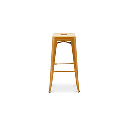 Acheter ICONIK INTERIOR Tabouret de bar - Design industriel - 76cm - Nouvelle édition- Stylix Jaune pâle