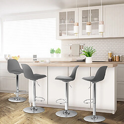 Idmarket market Tabourets KARL - Gris