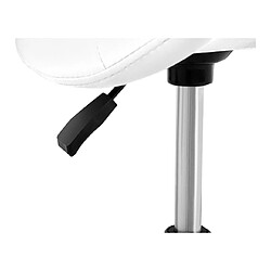 Helloshop26 Chaise selle de cheval - Blanc