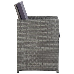 Acheter vidaXL Salon de jardin 13 pcs anthracite