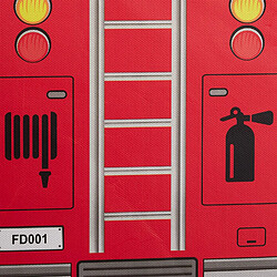 Pouf coffre à jouets Helloshop26 - Rouge