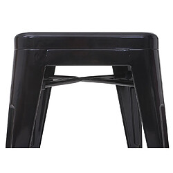 Avis Mendler tabouret design métal - Noir