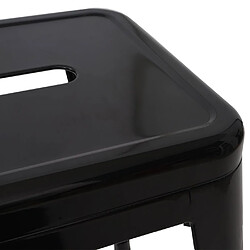 Acheter Mendler tabouret design métal - Noir