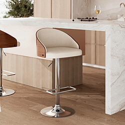 Rendez Vous Deco Chaise de bar Carmelo Beige