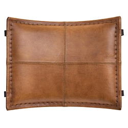 Pegane Tabouret - Métal et Cuir Cognac