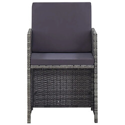Avis vidaXL Salon de jardin 13 pcs anthracite