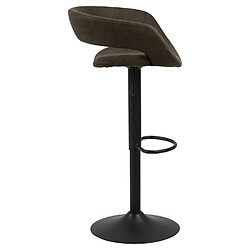 Avis Toilinux Lot de 2 Tabourets de bar en tissu et métal - Gris