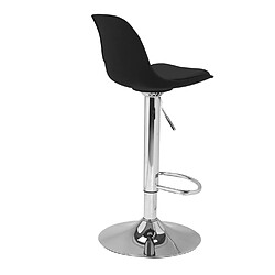 Idmarket MARKET Tabourets de bar KARL - Lot de 2 - Noir pas cher