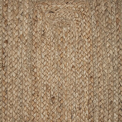 Atmosphera Tapis rectangulaire en jute Scandi - L. 60 x l. 90 cm - Marron