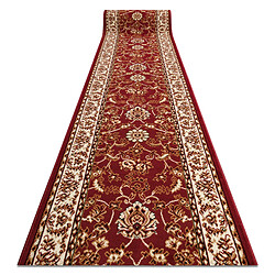 RUGSX Tapis de couloir BCF MORAD Klasyk - Bordeaux - 120 x 270 cm