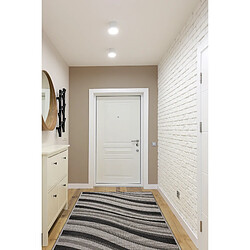 Avis RUGSX Tapis de Couloir SIZAL FLOORLUX Noir 120x1350 cm