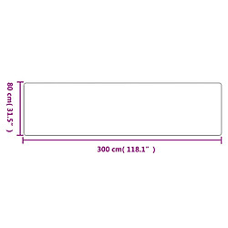 vidaXL Sisal Anthracite - 80x300 cm pas cher