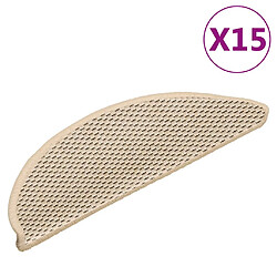VidaXL Tapis d'Escalier Sisal 15 pcs