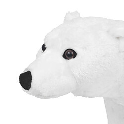 Avis vidaXL Jouet en peluche Ours polaire Blanc XXL