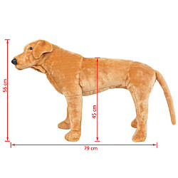 vidaXL Jouet en peluche Chien Labrador XXL pas cher