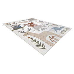 Acheter RUGSX Tapis Bono Animaux de la Forêt - Crème Marron 200x290 cm