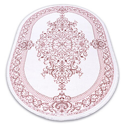 RUGSX Tapis Acrylique Dizayn 142 - Ivoire Rose