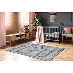 RUGSX Tapis BONO Gris Crème 200x290 cm pas cher