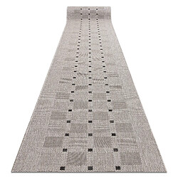 RUGSX TAPIS DE COULOIR SIZAL FLOORLUX 20079 - Noir Argentin 200x100 cm