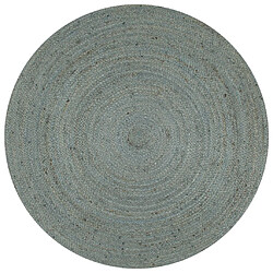 VidaXL Jute Rond - Vert Olive