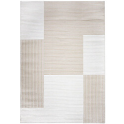 ICONIK INTERIOR Grand Tapis Design Contemporain et Moderne - Beige (290x200 cm) - Layra Beige Tapis design contemporain - Minimaliste - Doux au toucher et résistant à l'usure - Dimensions 290x200 cm
