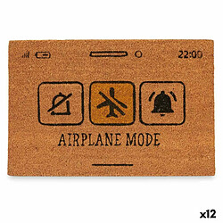 Gift Decor Paillasson Airplane Mode Jaune