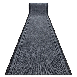 Rugsx Malaga gris 2107 - 100x460 cm - Gris Paillasson antidérapant - Usage fort trafic - Polypropylène durable