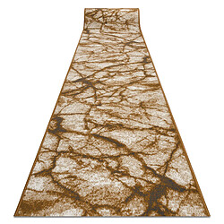 RUGSX Tapis BCF MORAD Marbre Beige Tapis de couloir - Marbre beige or gris - 100 x 700 cm - Antidérapant