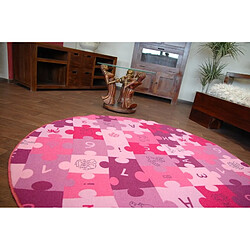 Avis RUGSX Tapis Enfant Puzzles - Violet Cercle 150 cm