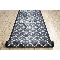 RUGSX Tapis de couloir antidérapant Clover - Gris 80x1400 cm pas cher