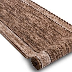RUGSX Rama Tapis de couloir antidérapant - Marron 80x180 cm