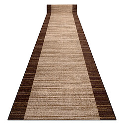 RUGSX Tapis Streifen - Marron Tapis de couloir antidérapant - Simplicité d'entretien - 100x550 cm