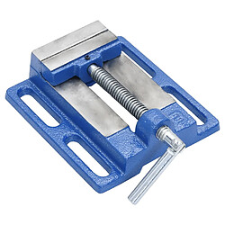 vidaXL Étau pour perceuse à colonne bleu 76 mm