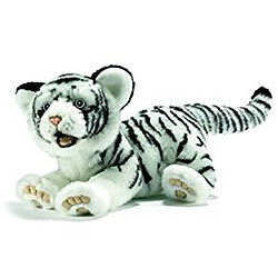 Anima Peluche tigre blanc - 35 cm