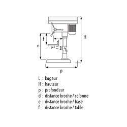 Sidamo Perceuse établie 0,55 kW