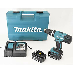 Makita DHP453RFX4 Perceuse à percussion 18V - Mandrin auto-serrant 13 mm - Batterie 3Ah