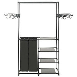 vidaXL Porte-vêtements Acier - Noir
