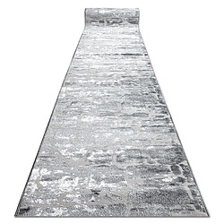 RUGSX Tapis Structural MEFE 6184 Tapis couloir - Molleton - Gris foncé - 60x250 cm - Soft touch - Résistant