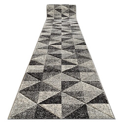 Tapis RUGSX FEEL 5672 80x150 - Gris et anthracite Tapis de couloir - Matériau résistant - Couleurs tendance - Facile à nettoyer